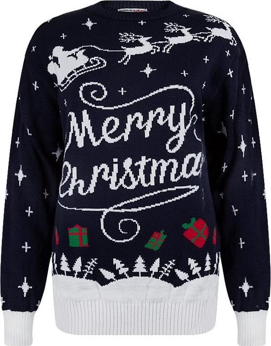 Foute Kersttrui Dames & Heren - Christmas Sweater "Stijlvol Merry Christmas" - Kerst trui Mannen & Vrouwen Maat XL