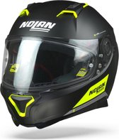 Nolan N87 Emblema 072 Glans Zilver Geel Integraalhelm - Motorhelm - Maat XXL