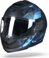 Scorpion EXO-1400 Air Sylex Mat Zwart Blauw Integraalhelm - Motorhelm - Maat XXL