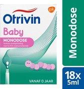 Otrivin Baby Monodose zoutoplossing 18 x 5 ml bij verstopte neus
