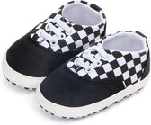 Zwarte Sneakers met elastische veters - Katoen - Maat 21 - Zachte zool - 12 tot 18 maanden