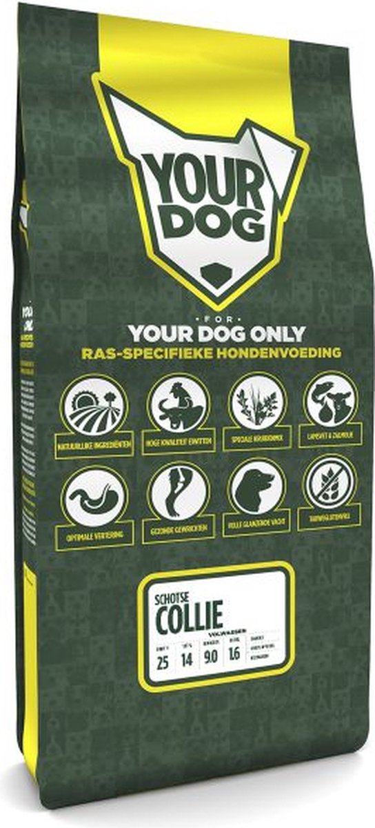 Yourdog Schotse Collie Volwassen – 12 KG