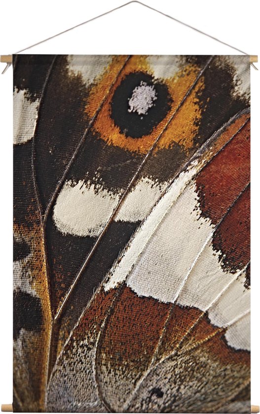 Vlinder | Dieren | Textieldoek | Textielposter | Wanddecoratie | 90CM x 135CM” | Schilderij