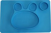 Anti-slip silicone 3D kinder placemat Konijn Blauw | Kinderplacemat | Vaatwasser bestendig | Anti Slip | Super leuk | By TOOBS