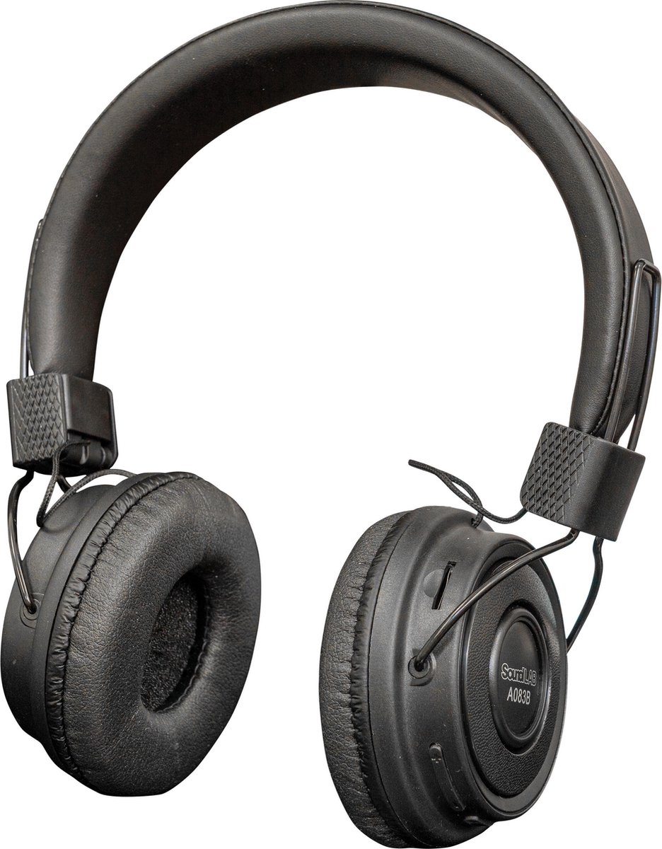 SoundLAB Bluetooth On Ear Koptelefoon (Zwart)