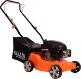 Kibani Benzine Grasmaaier - 94 cc / 2.1 pk 4-takt Motor – Maaibreedte 40 cm – 3 Instelbare Maaihoogtes - Incl. 40L Opvangbak