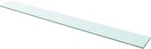 Zwevende Wandplank Glas 100x20cm (Incl fotolijst) - Boekenplank - Muurplank - Wandrek - Boeken plank