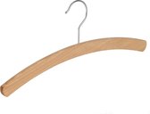 De Kledinghanger Gigant - 10 x Kinderhanger beukenhout naturel gelakt, 34 cm