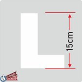 Plakletter L wit