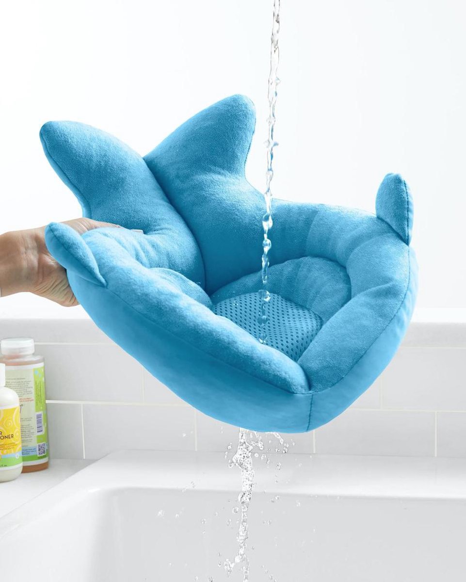 BABYLON Anatomische baby badzitje Aqua Grand. Badzitje baby met anti-slip zuignappen tot 9 maanden. Badkuipaccessoires voor meisjes en jongens, babybadinzet Rose