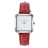 Regal dameshorloge met een rode band