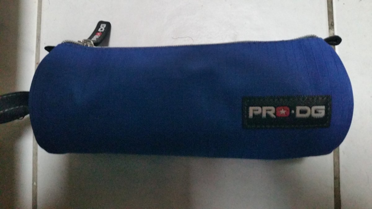 PRODG kobalt-cilindrische Roletui - Potloden etui - Pennenetui - blauw