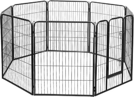 Top qualité Puppy run 8 pièces noir - hauteur 81 cm