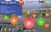 50 Gekleurde LED lampjes voor feest- en  tuinverlichting 9.8 mtr. + 5 mtr. toevoerlijn - DD-1440