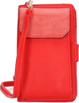 Schoudertasje /portemonnee, rood