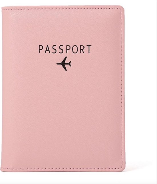 Paspoort Cover Roze & Pasjeshouder - Premium Quality! Paspoorthoes...