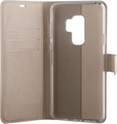 BeHello Samsung Galaxy S9+ Hoesje - Gel Wallet Case Met Ruimte Voor 3 Pasjes Goud