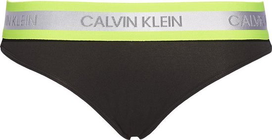 Calvin Klein - Dames - Slip Zwart Neon - Zwart - S | bol.com