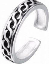 Verstelbare ring- Es- klein- Vanaf - MT 15- verzilverd- Charme Bijoux