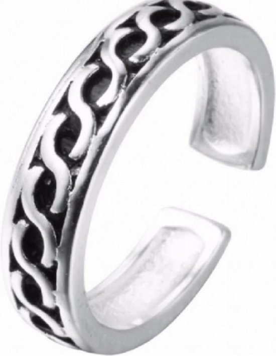 Ring-verstelbaar-Es- klein- MT 15- verzilverd- Charme Bijoux