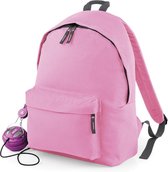 Original Fashion Backpack/Rugzak BagBase - 18 Liter Classic Pink
