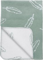 Meyco Feathers ledikantdeken - 100x150 cm - Stone green