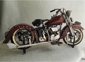 Maddeco - Blikken - motor - model - harley - davidson - donkerrood - rood - blik