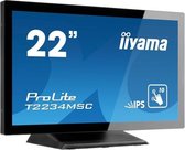 iiyama ProLite T2234MSC-B6X touch screen-monitor 54,6 cm (21.5'') 1920 x 1080 Pixels Zwart Multi-touch