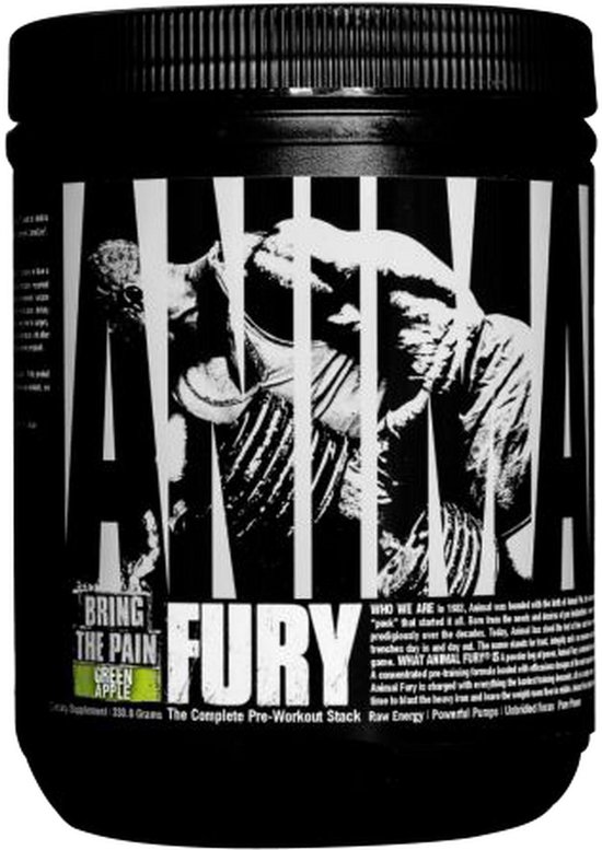 Animal Fury PreWorkout Green Apple