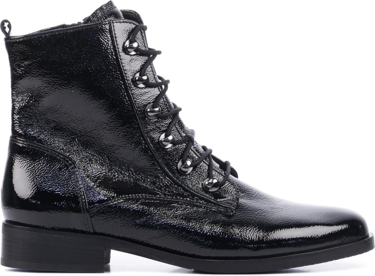 Gabor Mannen Leer Biker boots / Laarzen / Damesschoenen 32.745 lak - Zwart  - Maat 42+ | bol.com