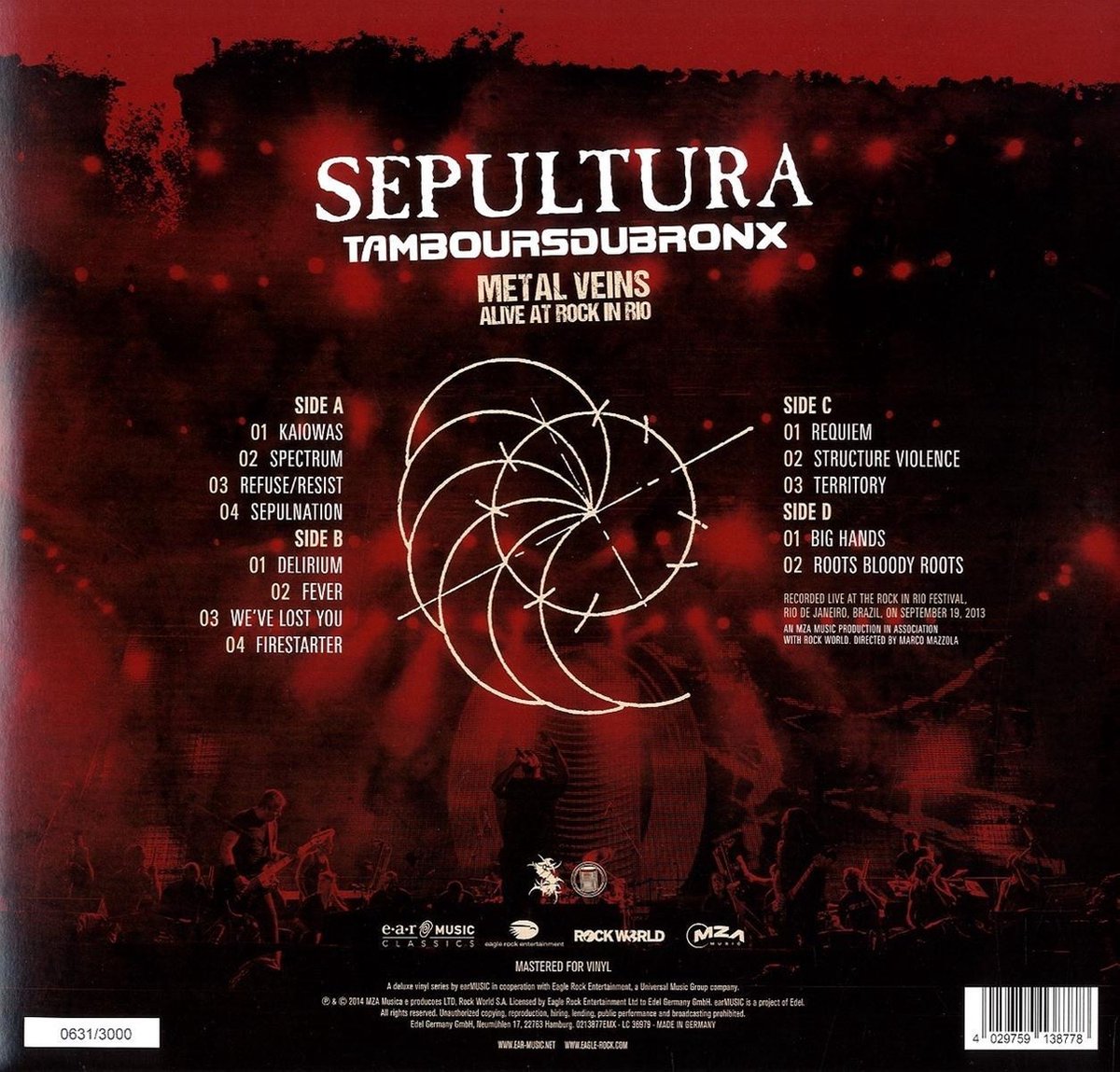 Metal Vein (Alive At Rock In Rio), Sepultura & Les Tambours du Bronx |  Vinyles (album)... | bol.com