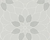 A.S. Création behang bloemen grijs - AS-361721 - 53 cm x 10,05 m