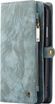 Caseme - iPhone 11 Pro Max Hoesje - Uitneembare Portemonnee Vintage Blauw