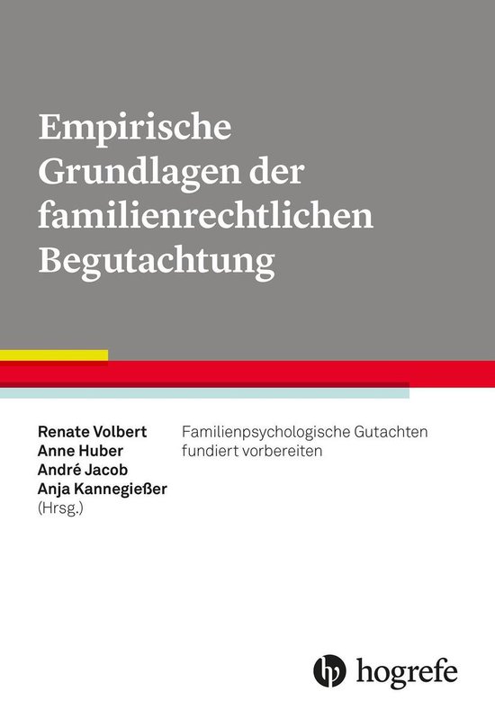 Empirische Grundlagen der familienrechtlichen Begutachtung - cover