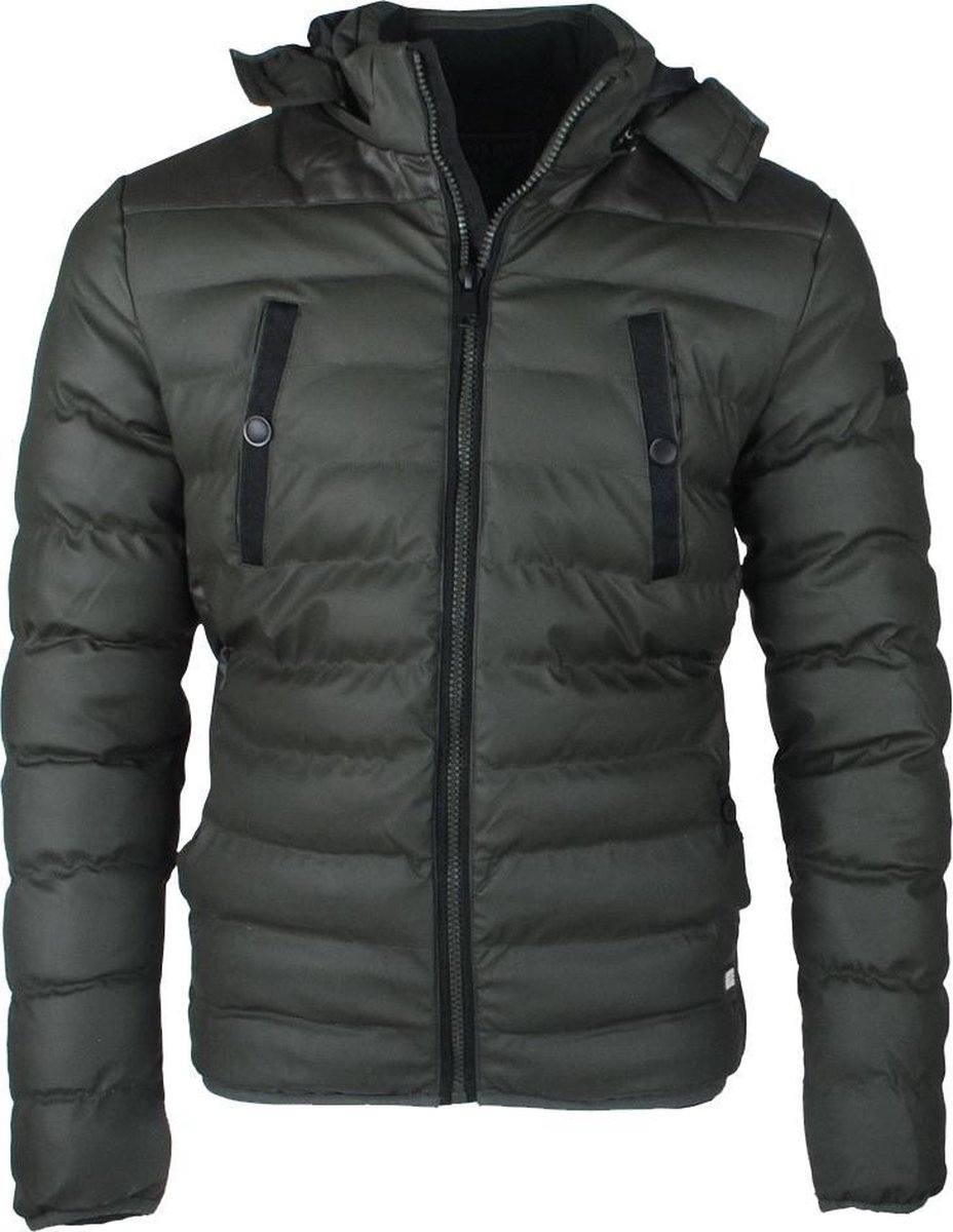 Cars Jeans Heren Winterjas Model Seardy Met Capuchon Army bol