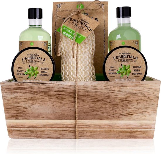cent Lijkt op belangrijk Verjaardag cadeau vrouw - Badset Olive geschenkset - Bath & Body Essentials  Collection... | bol.com