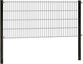 Dubbelstaafmat hekwerk 83 cm hoog | Dubbelstaafmatten | Zwart | 4 meter lang