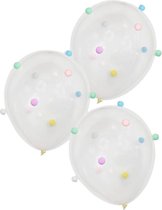 5 doorzichtige latex bolletjes ballonnen - Feestdecoratievoorwerp