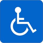 Rolstoel Invaliden sticker 10cm