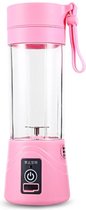 Draagbare blender -voor Smoothies, Eiwitshakes en Fruitmixen - Persoonlijke Blender - Oplaadbaar via USB-Poort, Capaciteit 380 ml