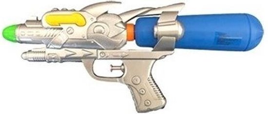Waterpistool blauw 31 cm - Speelgoed waterpistolen / watergeweren - Watergun