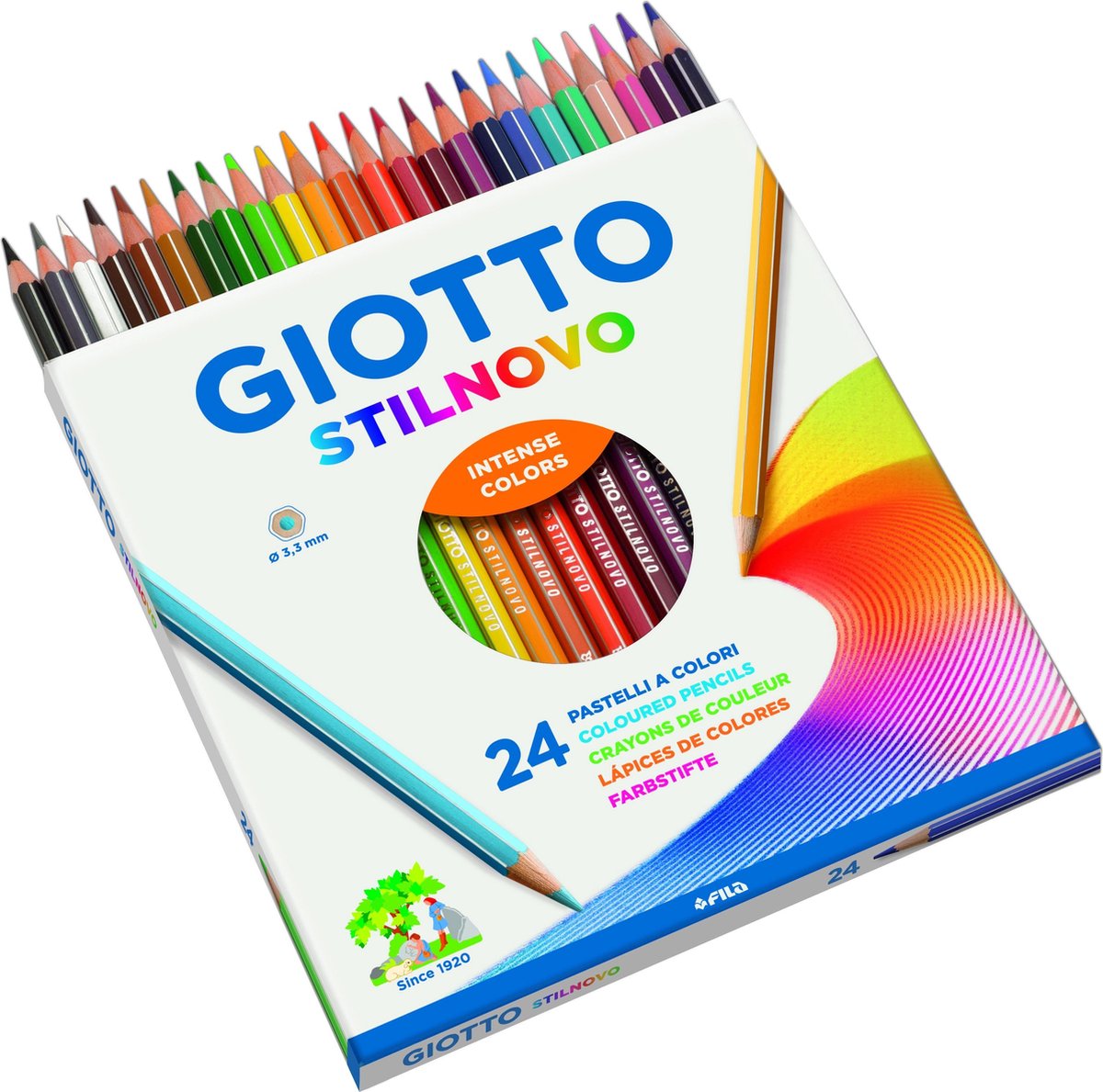Giotto Hanging Box Of 24 Colouring Pencils Giotto Stilnovo