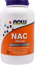 NAC, 600 mg (250 vegetarische capsules) - Now Foods