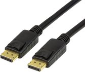 LogiLink DisplayPort Aansluitkabel 1.00 m CV0119 Zwart [1x DisplayPort stekker - 1x DisplayPort stekker]