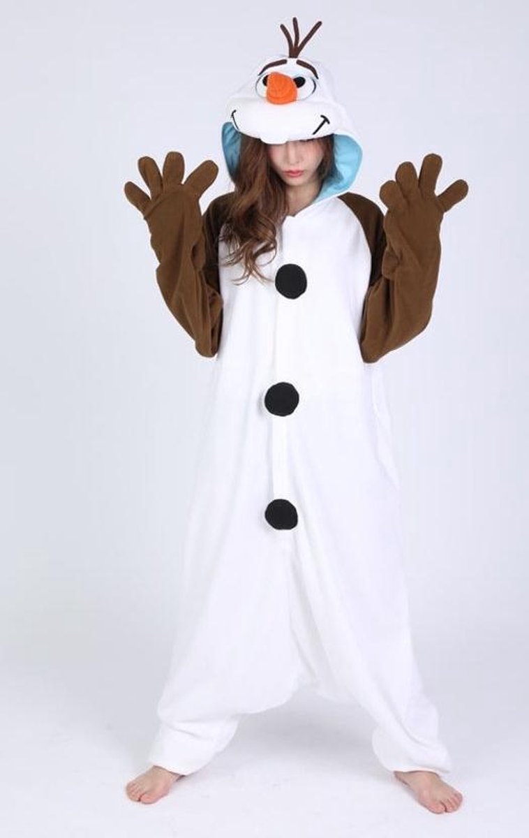 Uitroepteken kubus een miljoen Olaf Onesie Frozen Premium Verkleedkleding - Volwassenen & Kinderen -  Onesize (155-177 cm) | bol.com