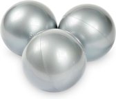 Ballenbak ballen - 100 stuks - 70 mm - zilver