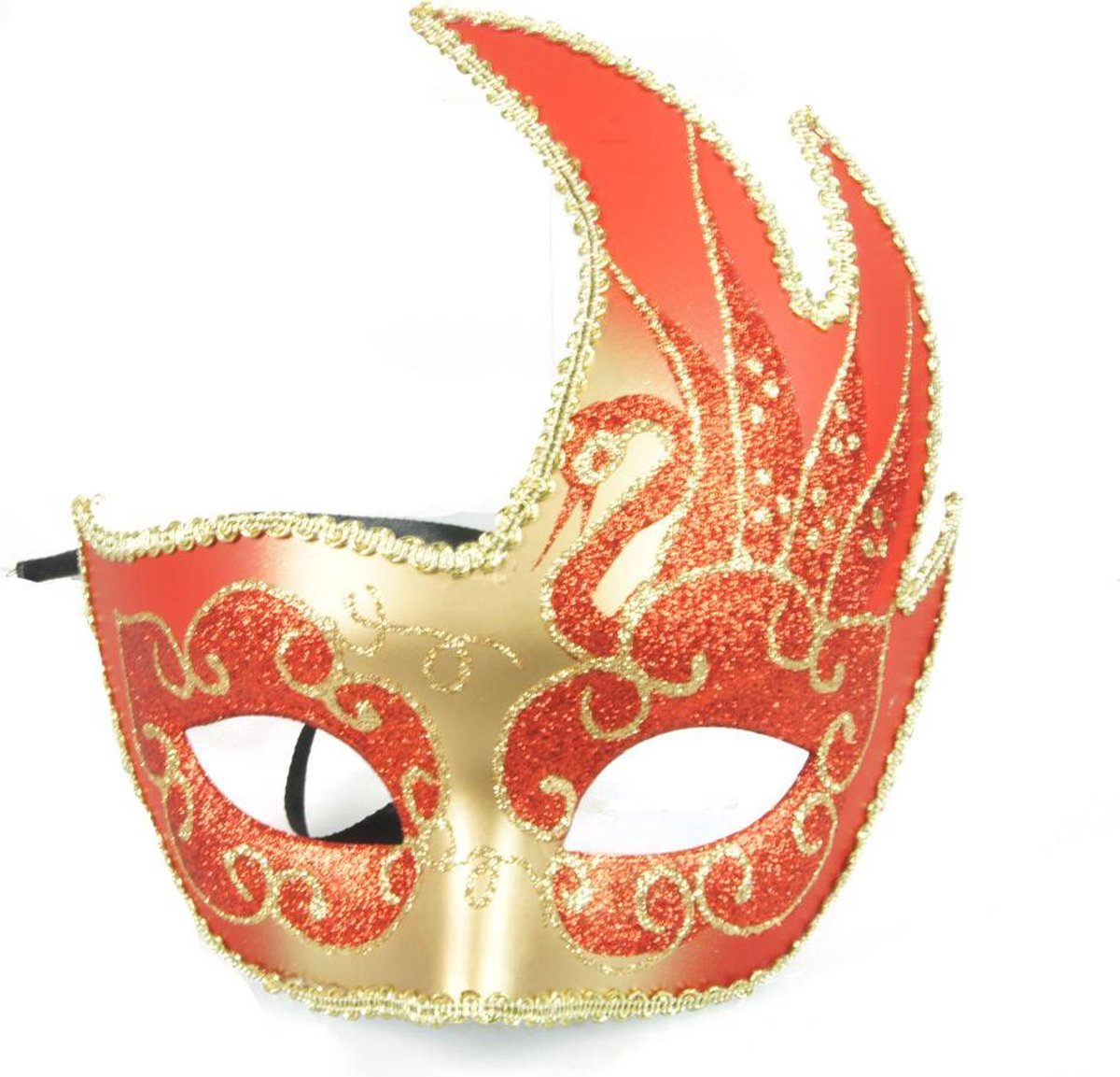 Venetiaans masker – Oranje kleur – vlam vorm – feest- – thema –... |