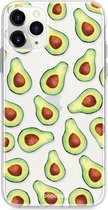Fooncase Hoesje Geschikt voor iPhone 11 Pro - Shockproof Case - Back Cover / Soft Case - Avocado