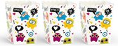 """Boxes for popcorn Monsters (1 zakje met 6 stuks)"""