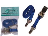 Topprotect Spanband blauw - 25mm - met ratelgesp en haken - 5m